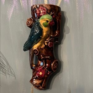 1940’s Yellow and Green Parrot Art Wall Decor